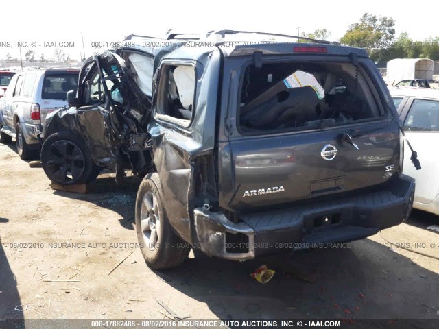 5N1AA08AX5N736285 - 2005 NISSAN ARMADA SE/LE SILVER photo 3