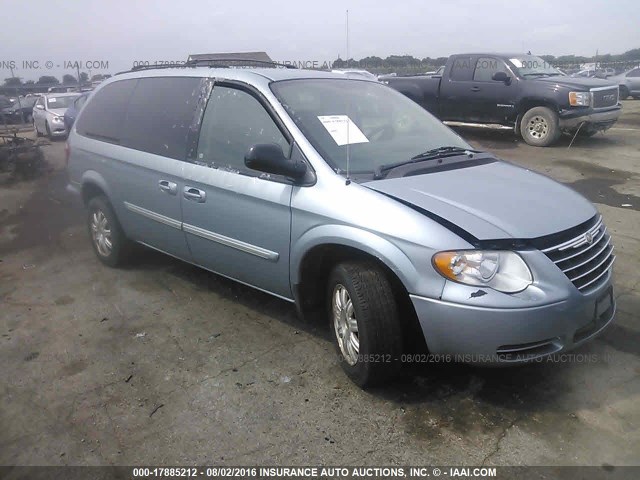 2A4GP54L16R783365 - 2006 CHRYSLER TOWN & COUNTRY TOURING Light Blue photo 1