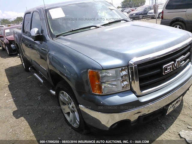 3GTEK13J38G240824 - 2008 GMC SIERRA K1500 Light Blue photo 1