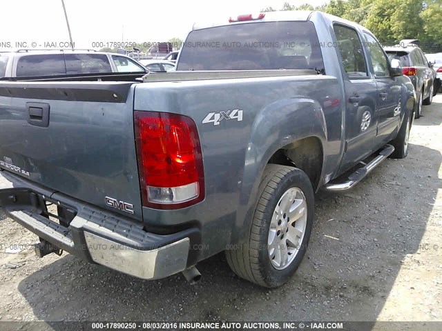 3GTEK13J38G240824 - 2008 GMC SIERRA K1500 Light Blue photo 4