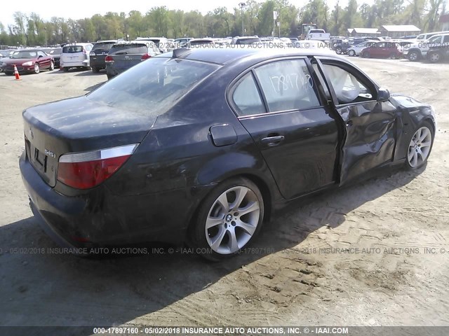 WBANB335X5CN65397 - 2005 BMW 545 I BLACK photo 4