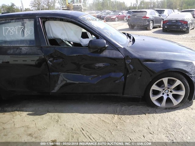 WBANB335X5CN65397 - 2005 BMW 545 I BLACK photo 6