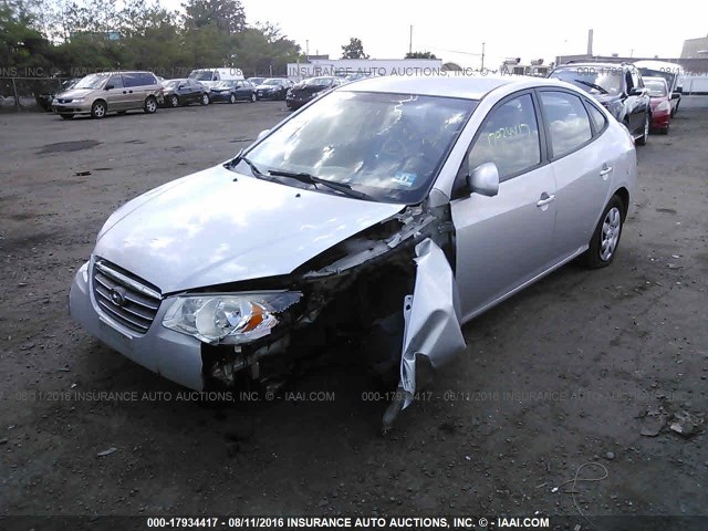 KMHDU46D28U407843 - 2008 HYUNDAI ELANTRA GLS/SE/LIMITED SILVER photo 2