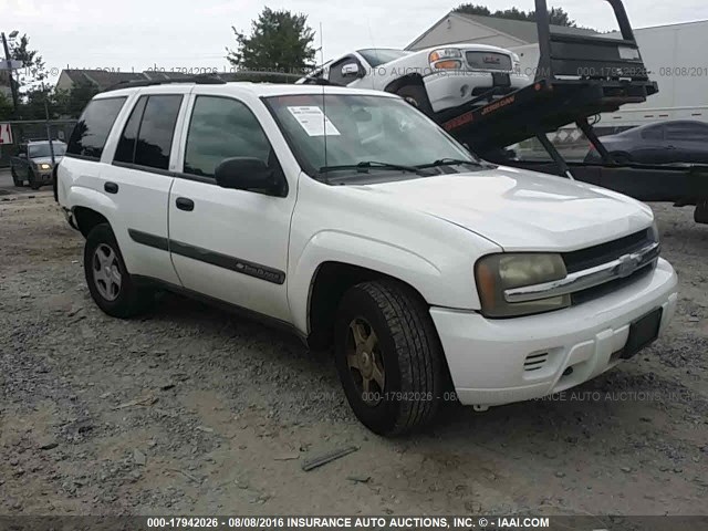 1GNDT13SX32403415 - 2003 CHEVROLET TRAILBLAZER  WHITE photo 1