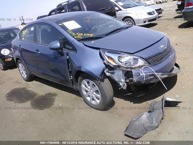 KNADM4A34G6668006 - 2016 KIA RIO LX Կապույտ լուսանկար 1