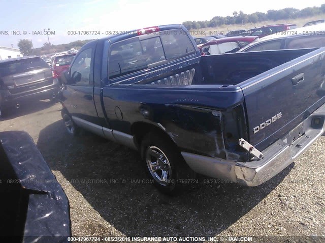 1D7HA16K73J507397 - 2003 DODGE RAM 1500 ST BLUE photo 3