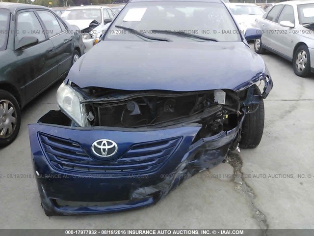 4T1BE46K39U412067 - 2009 TOYOTA CAMRY SE/LE/XLE BLUE photo 6