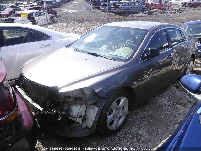 1G1ZB5EB9AF298273 - 2010 CHEVROLET MALIBU LS 棕色 照片 2