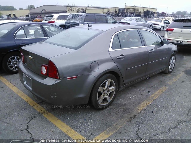 1G1ZB5EB9AF298273 - 2010 CHEVROLET MALIBU LS 棕色 照片 4