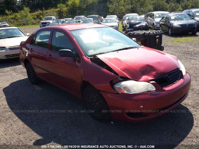 JTDBR32E950057023 - 2005 TOYOTA COROLLA CE/LE RED photo 1