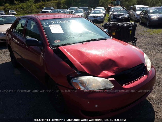 JTDBR32E950057023 - 2005 TOYOTA COROLLA CE/LE RED photo 6