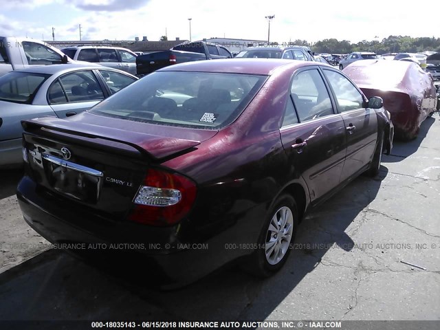 4T1BE32K76U110325 - 2006 TOYOTA CAMRY LE/XLE/SE Tünd qırmızı foto 4
