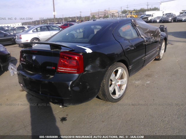 2B3LA73W57H723062 - 2007 DODGE CHARGER SRT-8 BLACK photo 4