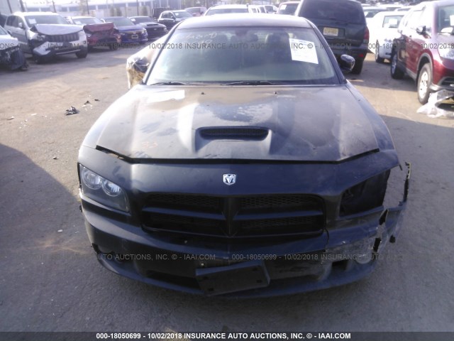 2B3LA73W57H723062 - 2007 DODGE CHARGER SRT-8 BLACK photo 6