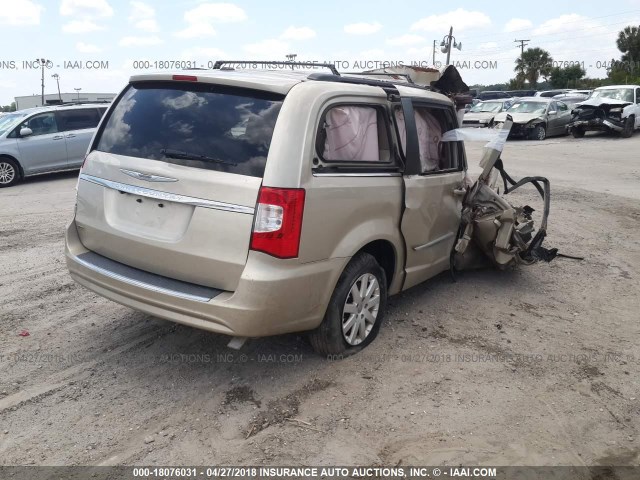 2C4RC1BG7ER175146 - 2014 CHRYSLER TOWN & COUNTRY TOURING GOLD photo 4