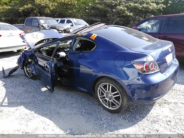 JTKDE167880271471 - 2008 TOYOTA SCION TC BLUE photo 3