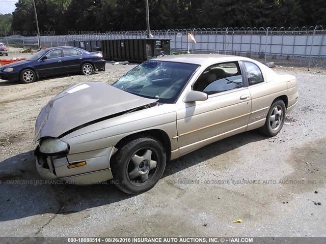 2G1WW12M8W9158107 - 1998 CHEVROLET MONTE CARLO LS GOLD photo 2