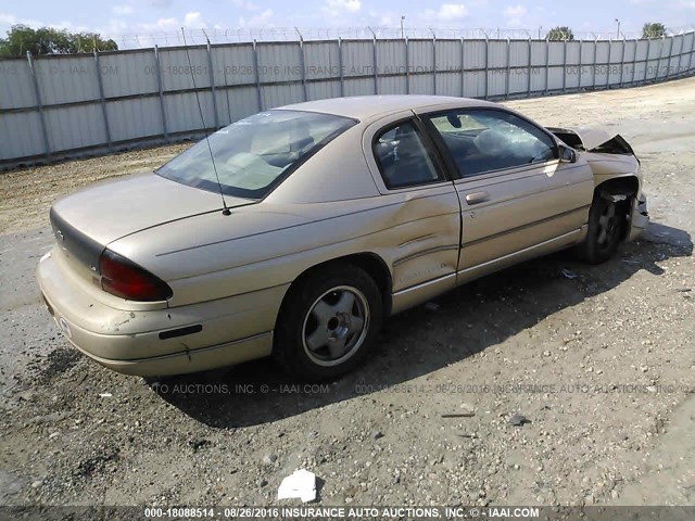 2G1WW12M8W9158107 - 1998 CHEVROLET MONTE CARLO LS GOLD photo 4