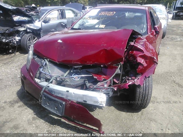 1G6DP567750223760 - 2005 CADILLAC CTS HI FEATURE V6 RED photo 6