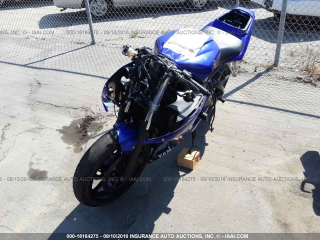 JYARJ06E49A041127 - 2009 YAMAHA YZFR6 S BLUE photo 2