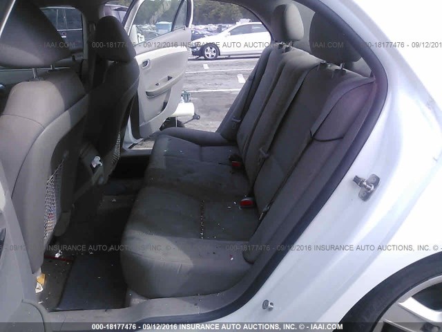 1G1ZA5E06CF238486 - 2012 CHEVROLET MALIBU LS თეთრი ფოტო 8