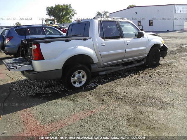 1FMZU67E32UB57397 - 2002 FORD EXPLORER SPORT TR  SILVER photo 4