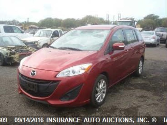 JM1CW2BL7E0164450 - 2014 MAZDA 5 SPORT RED photo 2