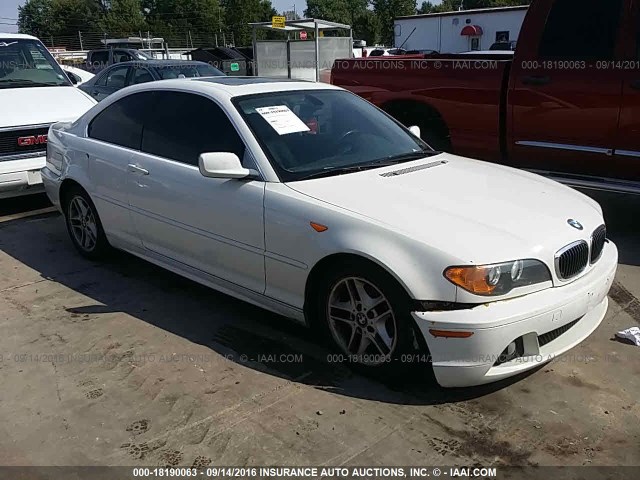 WBABD33444PL05833 - 2004 BMW 325 CI WHITE photo 1