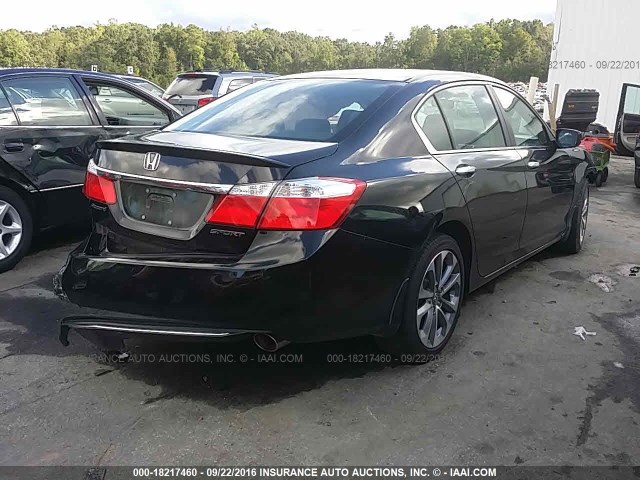 1HGCR2F5XDA001157 - 2013 HONDA ACCORD SPORT 黑色 照片 4