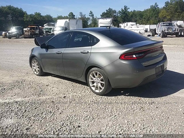 1C3CDFBA3DD302606 - 2013 DODGE DART SXT GRAY photo 3