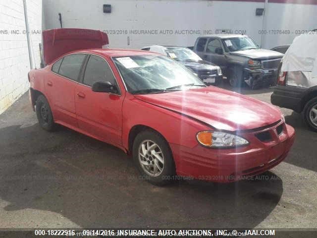 1G2NF52E23C233170 - 2003 PONTIAC GRAND AM SE1 RED photo 1