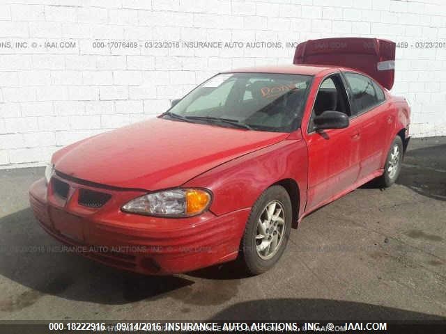 1G2NF52E23C233170 - 2003 PONTIAC GRAND AM SE1 RED photo 2