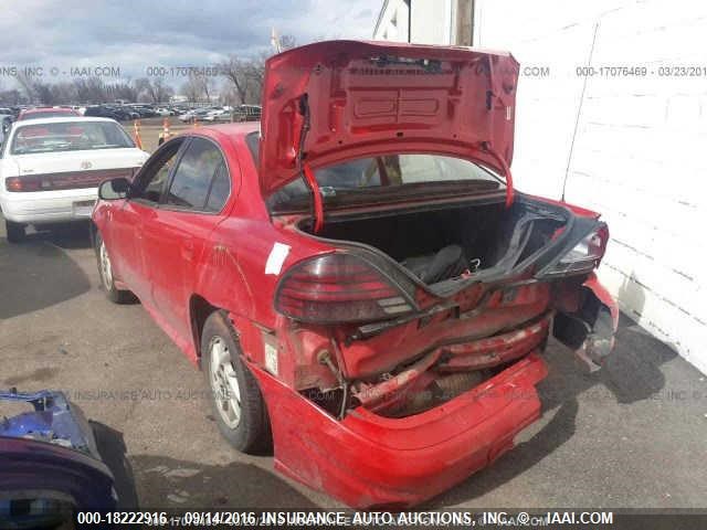 1G2NF52E23C233170 - 2003 PONTIAC GRAND AM SE1 RED photo 3