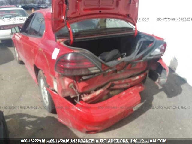 1G2NF52E23C233170 - 2003 PONTIAC GRAND AM SE1 RED photo 6