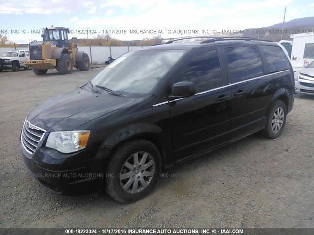 2A8HR54P28R730760 - 2008 CHRYSLER TOWN & COUNTRY TOURING BLACK photo 2