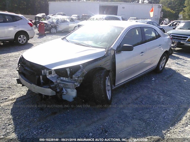 1G11B5SA6DU150221 - 2013 CHEVROLET MALIBU LS ვერცხლისფერი ფოტო 2