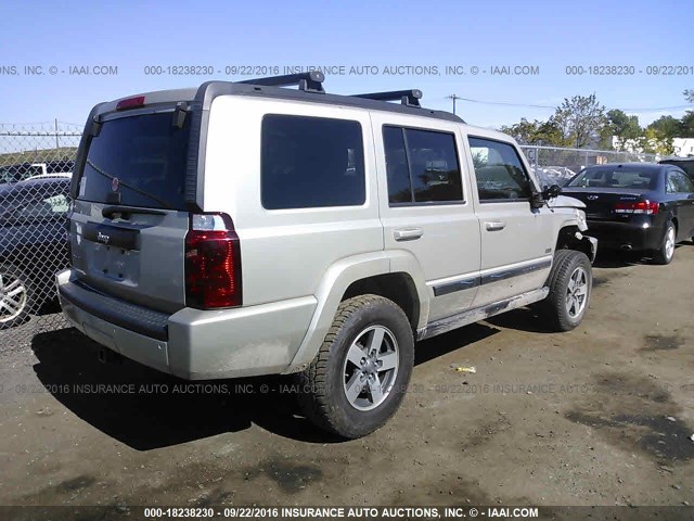 1J8HG48K68C168868 - 2008 JEEP COMMANDER SPORT ნაცრისფერი ფოტო 4