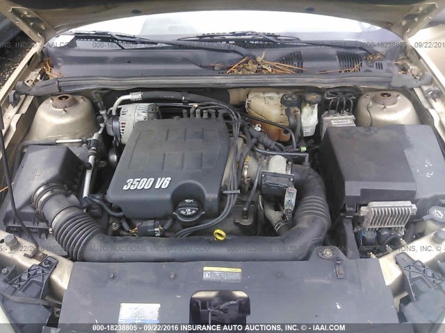 1G1ZU538X6F207729 - 2006 CHEVROLET MALIBU LTZ 金色 照片 10