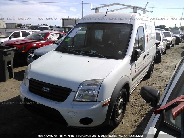 NM0LS7DN8DT130485 - 2013 FORD TRANSIT CONNECT XLT WHITE photo 2