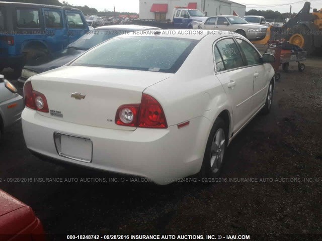 1G1ZG57B384224917 - 2008 CHEVROLET MALIBU LS 白色 照片 4