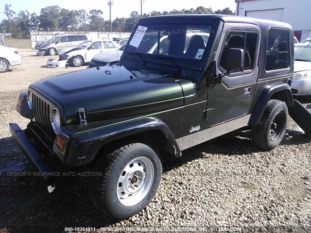 1J4FY29P2VP481392 - 1997 JEEP WRANGLER / TJ SE GREEN photo 2