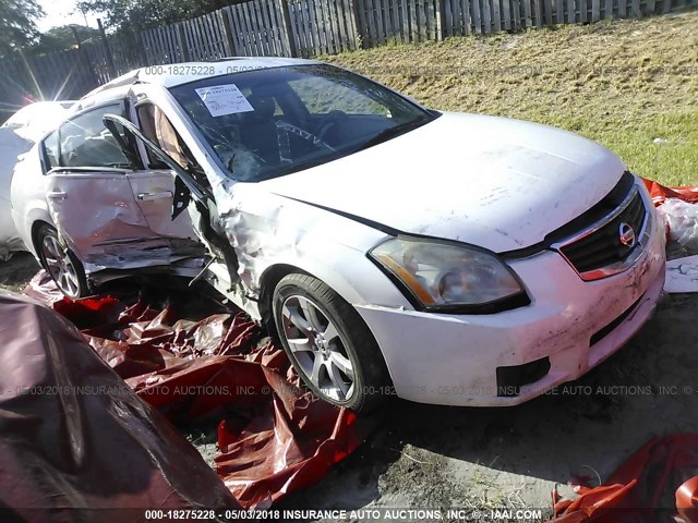 1N4BA41E67C820377 - 2007 NISSAN MAXIMA SE/SL WHITE photo 1