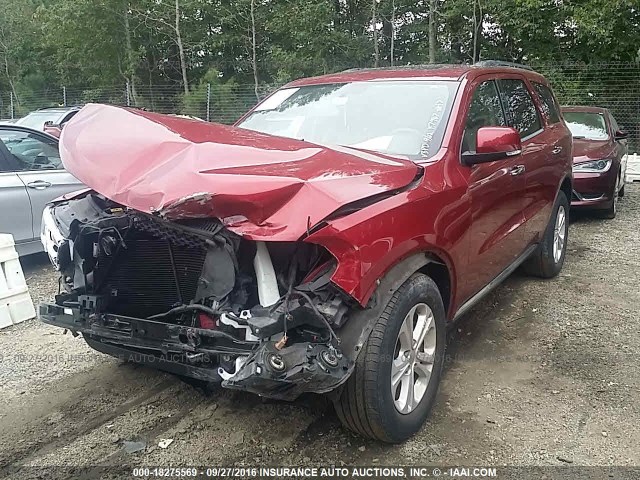 1C4RDJDG1DC675644 - 2013 DODGE DURANGO CREW RED photo 2