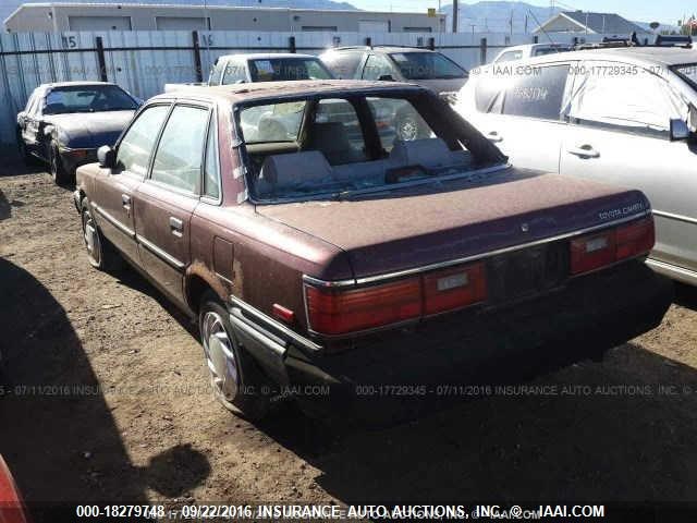 JT2SV21E4H3138191 - 1987 TOYOTA CAMRY DLX MAROON photo 3