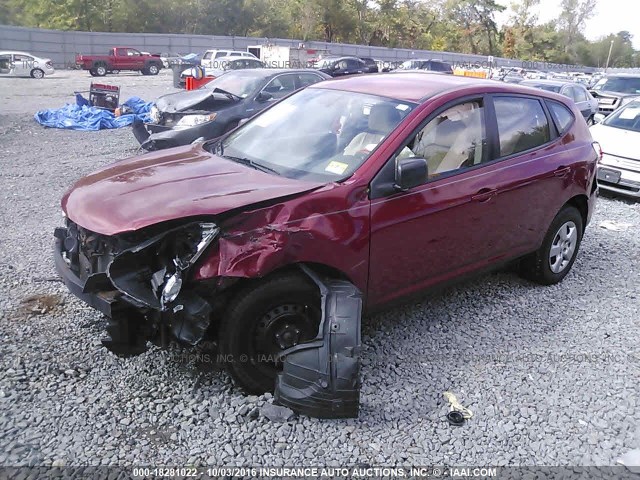 JN8AS58V09W187685 - 2009 NISSAN ROGUE S/SL RED photo 2