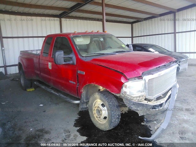 1FTWX33PX6EA79818 - 2006 FORD F350 RED photo 1