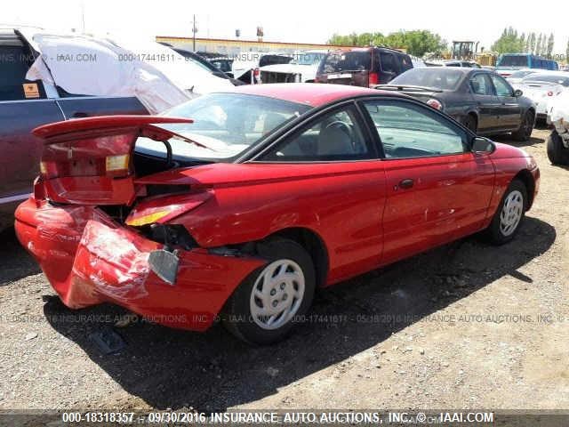 1G8ZF1289VZ312412 - 1997 SATURN SC1 RED photo 4