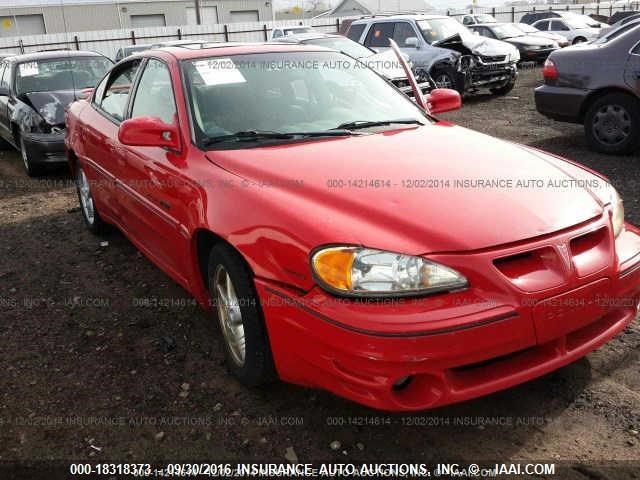 1G2NW52E4YM749094 - 2000 PONTIAC GRAND AM GT RED photo 1