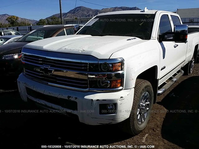 1GC4K1E8XGF154657 - 2016 CHEVROLET SILVERADO K3500 HIGH COUNTRY WHITE photo 2