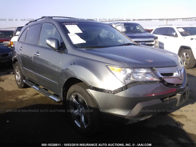 2HNYD28438H534606 - 2008 ACURA MDX TECHNOLOGY GRAY photo 1